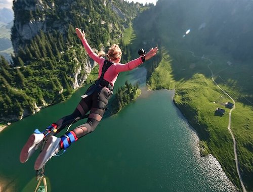 Bungy Jump Stockhorn Switzerland