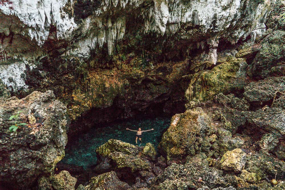 cateres cave pool, anda cave pool