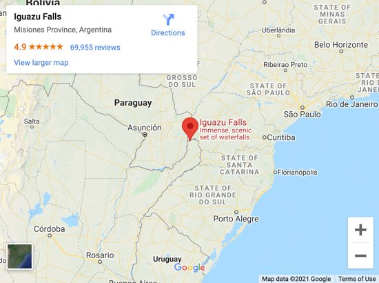 iguazu map
