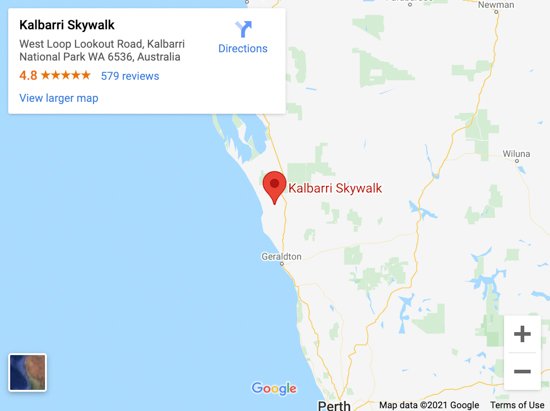 kalbarri skywalk map