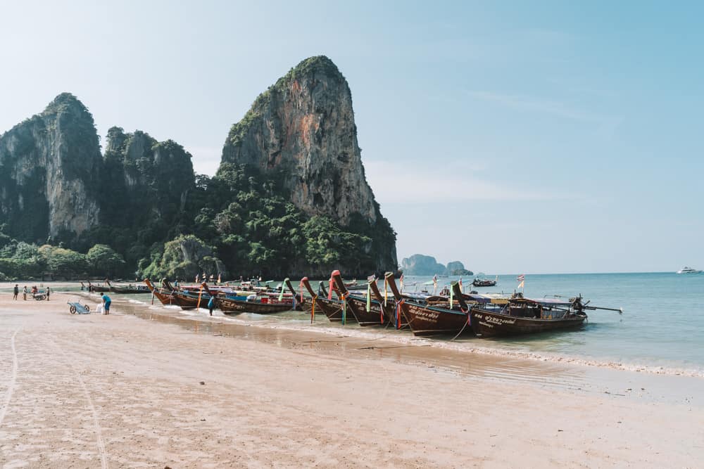 best beaches in krabi, tonsai beach, krabi beach, things to do in krabi, railay beach krabi, railay beach west, west railay beach