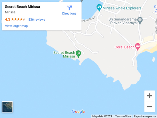 secret beach mirissa
