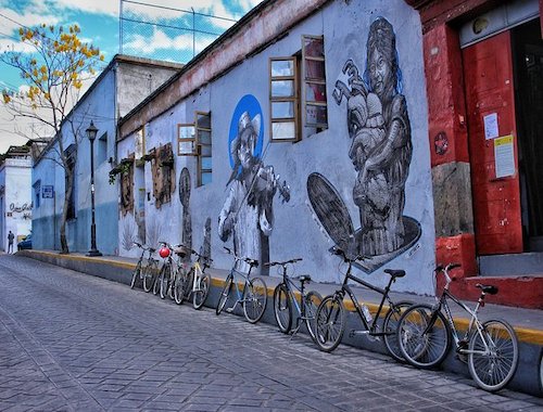 Street Art Bike Ride in Oaxaca City