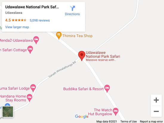 udawalawe map