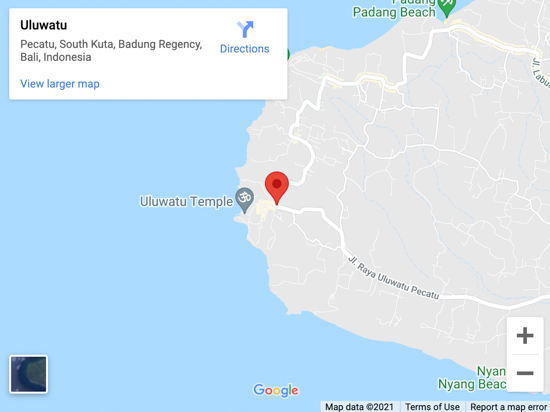 uluwatu map