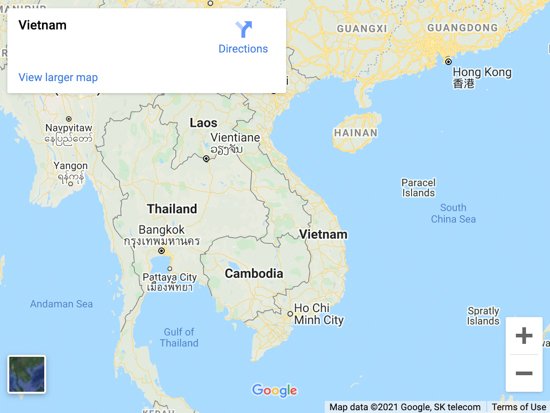 vietnam map