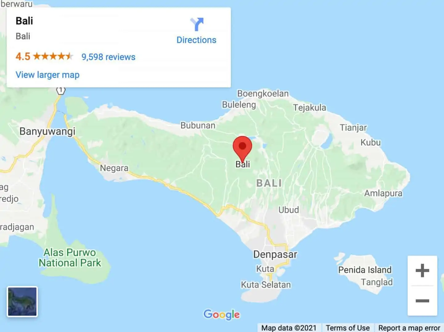 bali map